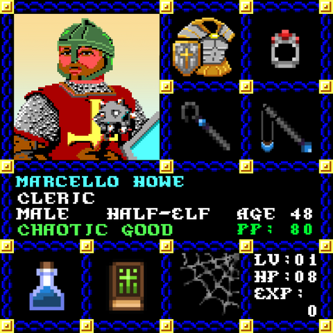 Marcello Howe is a Players Guild Genesis Series Adventurer #0960