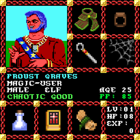 Proust Graves is a Players Guild Genesis Series Adventurer #0965