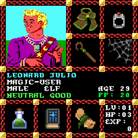 Leonard Julio is a Players Guild Genesis Series Adventurer #0968