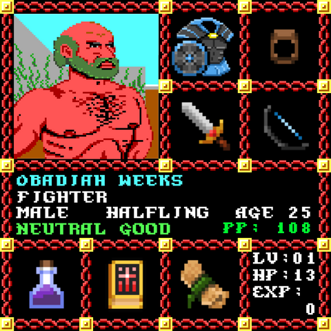 Obadiah Weeks is a Players Guild Genesis Series Adventurer #0984