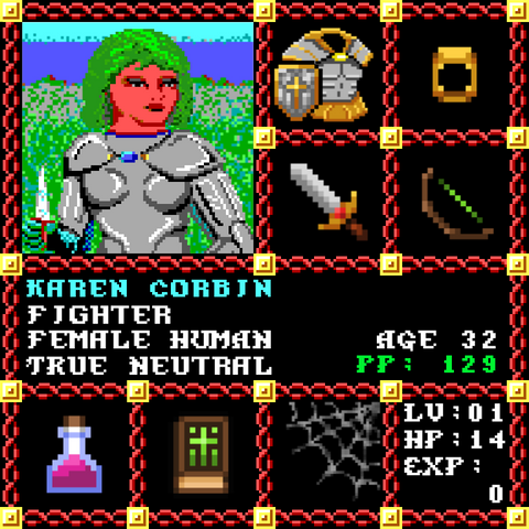 Karen Corbin is a Players Guild Genesis Series Adventurer #0989