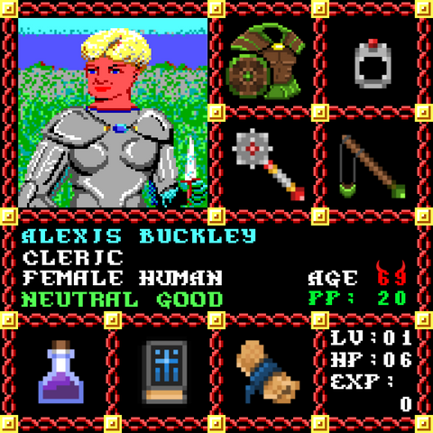 Alexis Buckley is a Players Guild Genesis Series Adventurer #0990