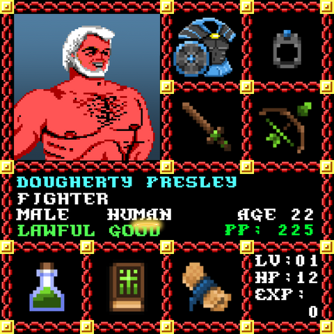 Dougherty Presley is a Players Guild Genesis Series Adventurer #0991