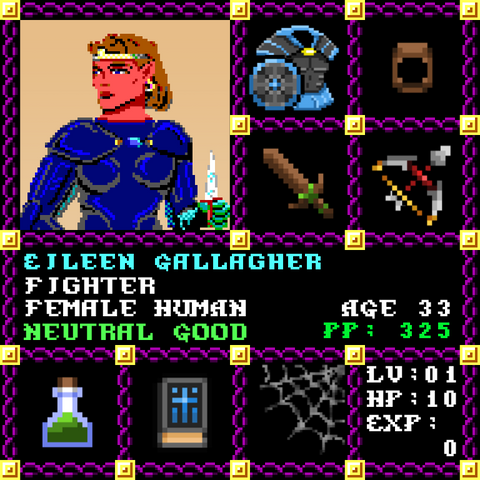 Eileen Gallagher is a Players Guild Genesis Series Adventurer #0994